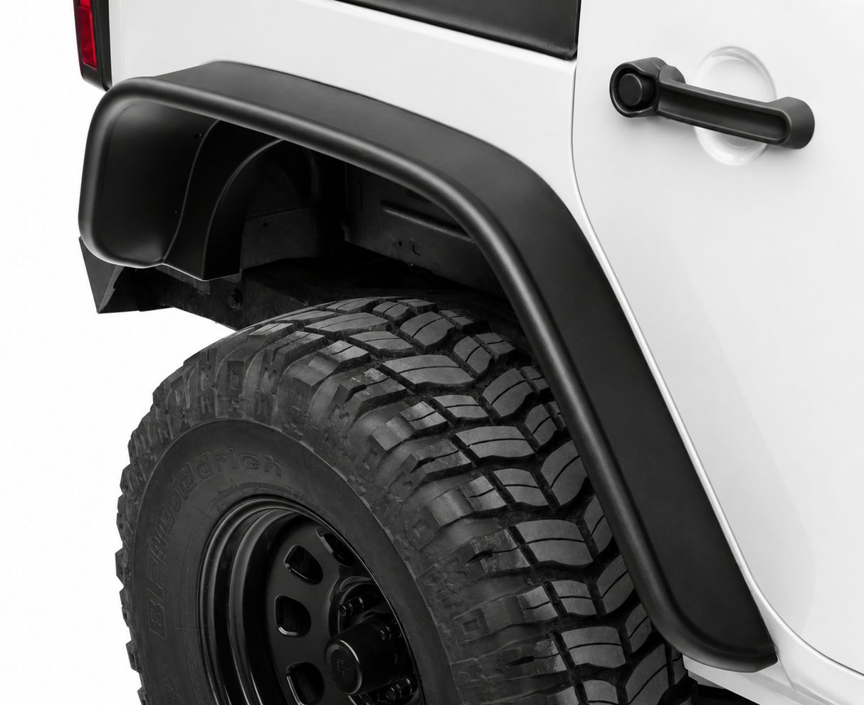 Trail Ops ABS Flat Fender Flares | 2007-2018 Jeep Wrangler JK & JKU