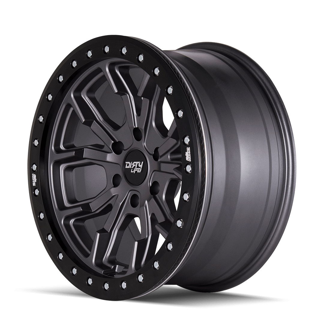 DIRTY LIFE DT-1 9303 SATIN GUNMETAL 17X9 5-127  -12MM 78.1MM