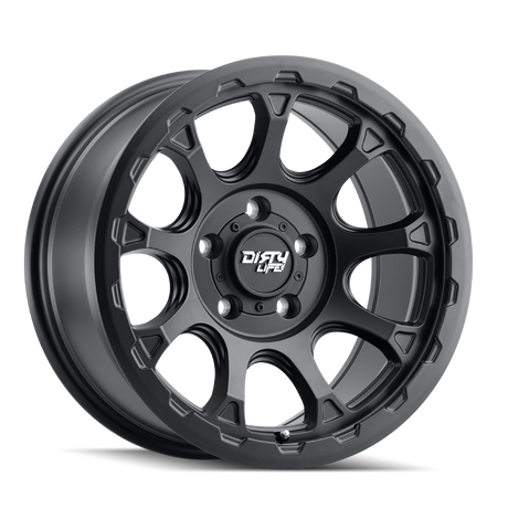 DIRTY LIFE DRIFTER 9307 SATIN BLACK 17X8.5 5-127 -6MM 78.1MM