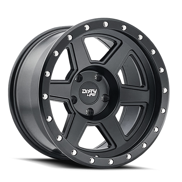 DIRTY LIFE COMPOUND 9315 MATTE BLACK 20X10 5-127 -25MM 78.1MM