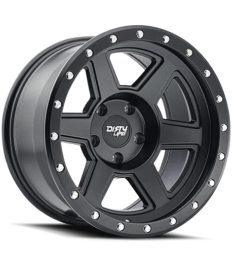 DIRTY LIFE COMPOUND 9315 MATTE BLACK 20X10 5-127 -25MM 78.1MM
