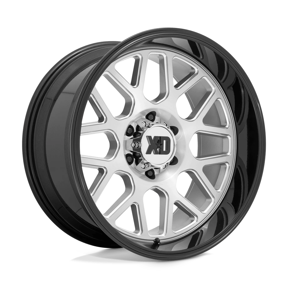 XD BRUSHED MILLED W/ GLOSS BLACK LIP XD849 20X10 5X5.0 BRUSH-MILL GBLK LP -18