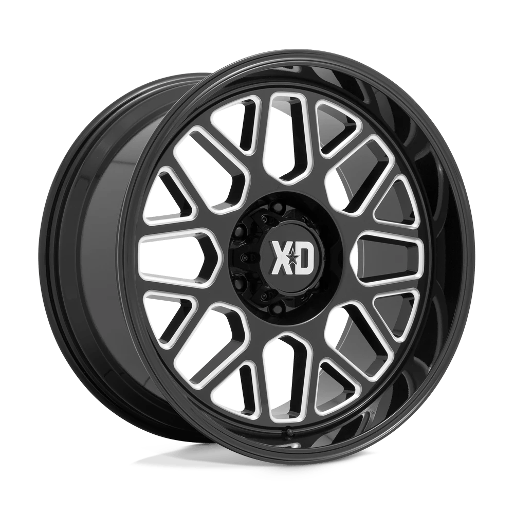 XD GLOSS BLACK MILLED XD849 20X12 5X5.0 G-BLK MILL -44MM