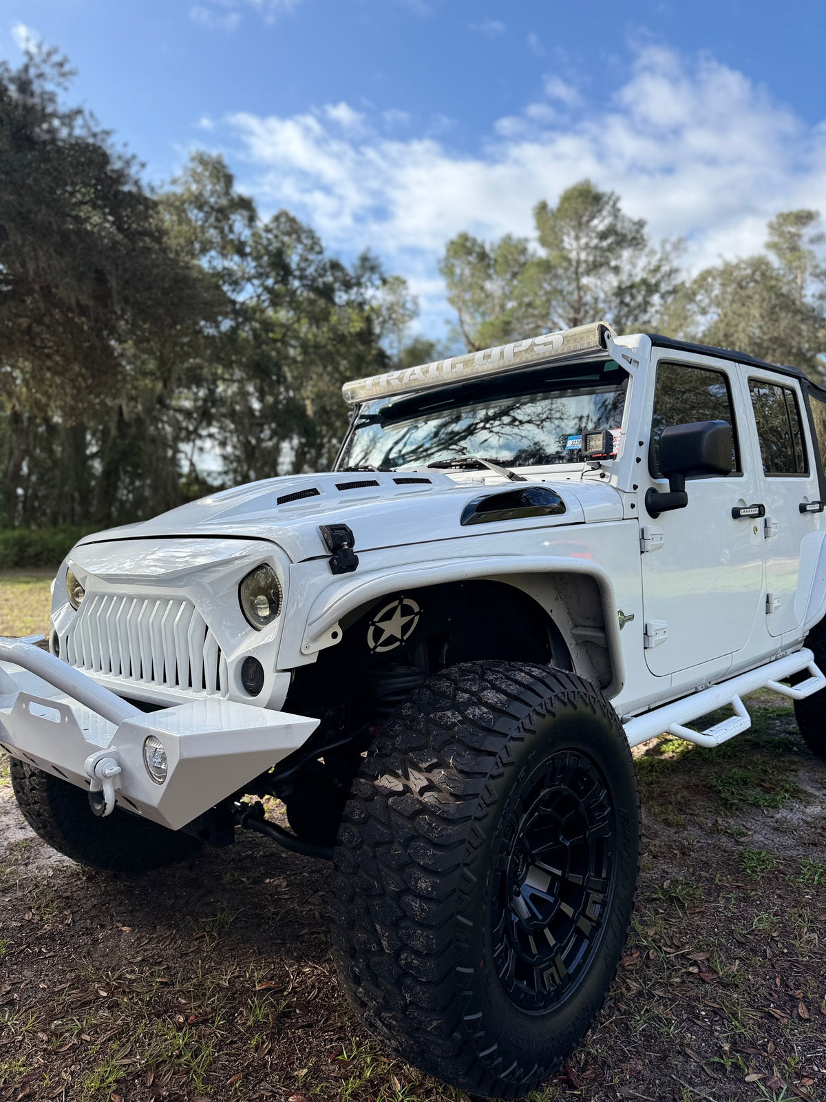Trail Ops Angry Eye Front Grille (2007-2018 Jeep Wrangler JK / JKU)
