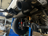 JL/JLU Outlaw Axle-Back Exhaust System with Black Tips
