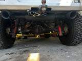 JL/JLU Outlaw Axle-Back Exhaust System with Black Tips