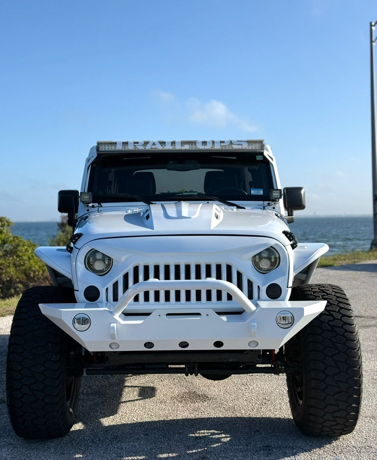 Trail Ops Angry Eye Front Grille (2007-2018 Jeep Wrangler JK / JKU)