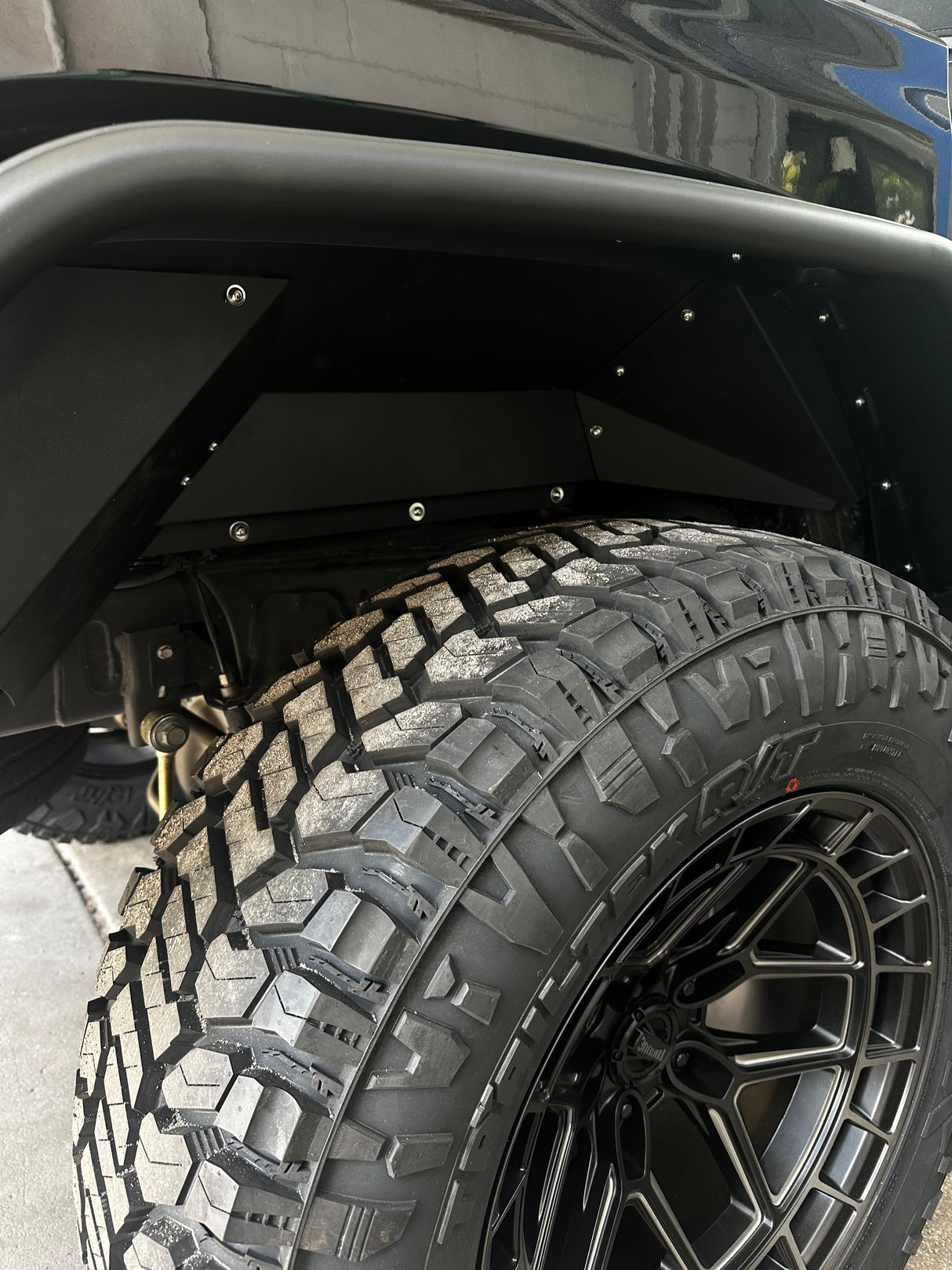 Trail Ops Rear Inner Fender Liners – Black | Jeep Wrangler Gladiator JT (2018–2026)