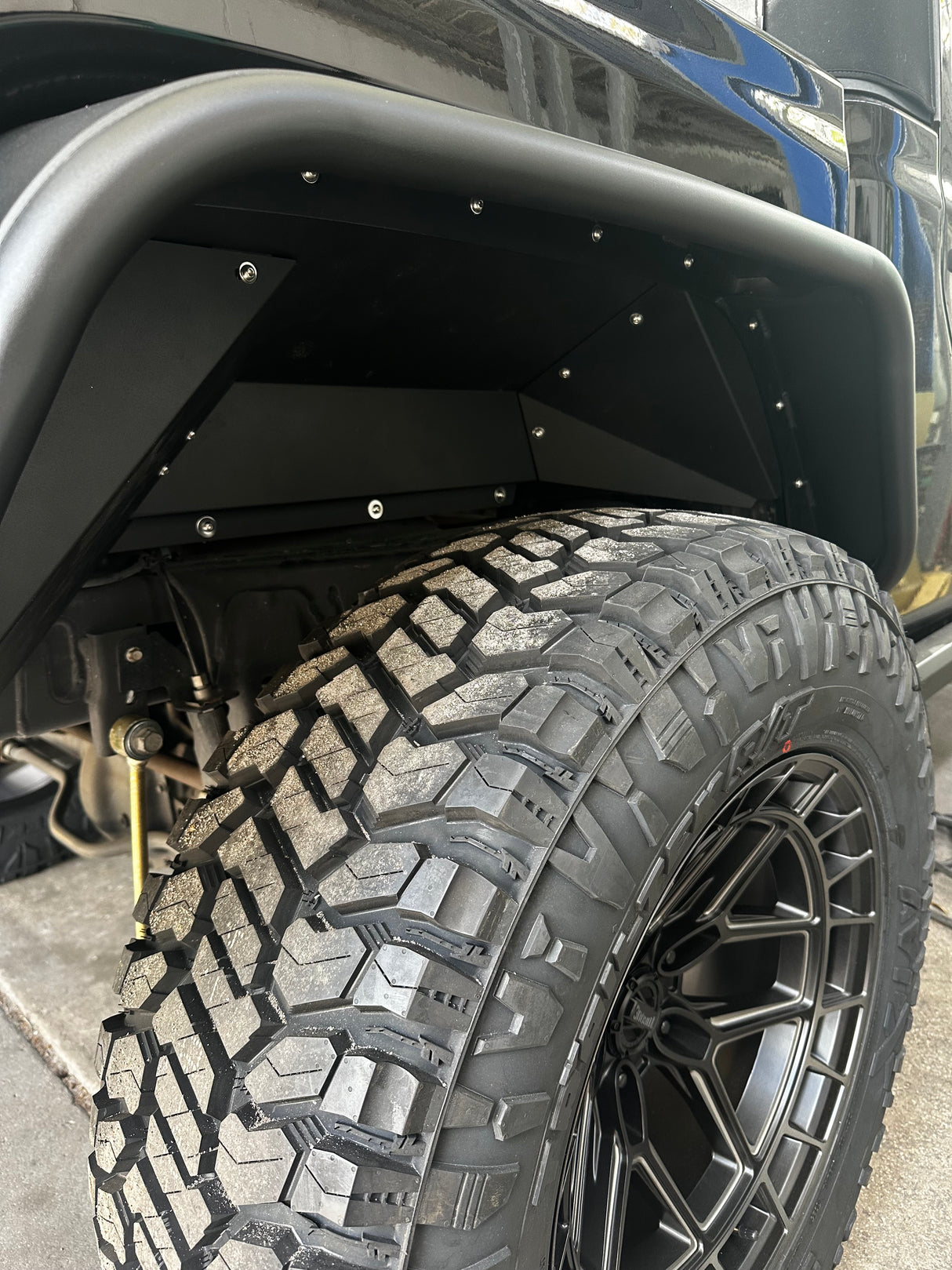 Trail Ops Rear Inner Fender Liners – Black | Jeep Wrangler Gladiator JT (2018–2026)