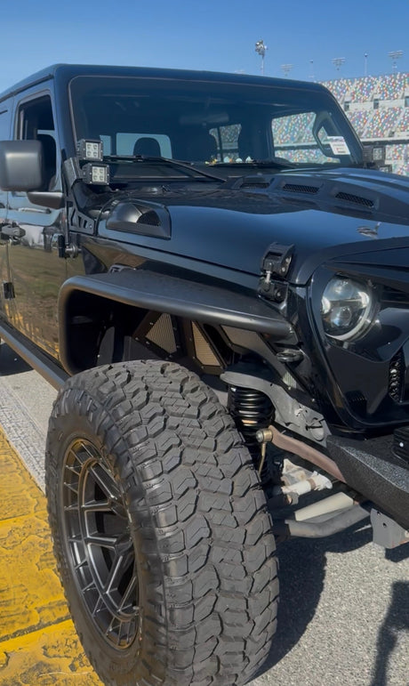 Trail Ops heat extraction hood for Jeep JLU