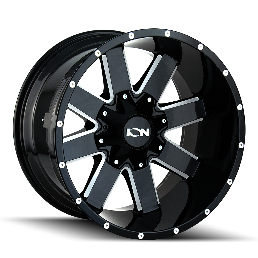 ION 141 GLOSS BLACK MILLED 20X10 5-127/5-139.7 -19MM 87MM