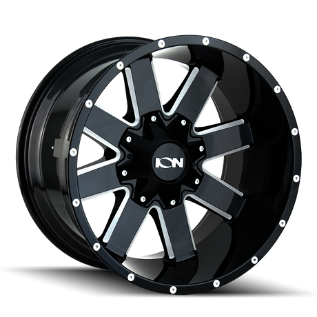 ION 141 GLOSS BLACK MILLED 18X9 5-127/5-139.7 0MM 87.1MM