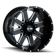 ION 141 GLOSS BLACK MILLED 20X9 5-127/5-139.7 0MM 87MM