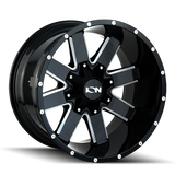 ION 141 GLOSS BLACK MILLED 20X9 5-127/5-139.7 0MM 87MM