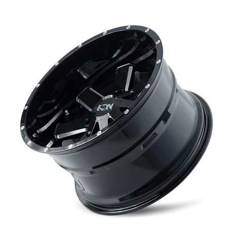 ION 141 GLOSS BLACK MILLED 20X12 5-127/5-139.7 -44MM 87MM