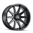 ION 143 MATTE BLACK 17X9 5-127 -12MM 71.5MM