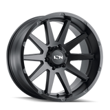 ION 143 MATTE BLACK 17X9 5-127 -12MM 71.5MM