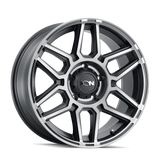 ION 146 MATTE BLACK MACHINED WITH DARK 20X10 5-127 -19MM 78.1MM