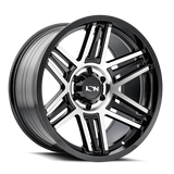 ION 147 GLOSS BLACK MACHINED 17X9 5-127 0MM 78.1MM