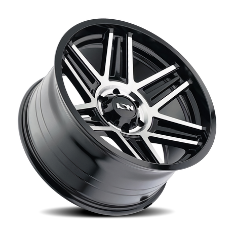 ION 147 GLOSS BLACK MACHINED 17X9 5-127 0MM 78.1MM