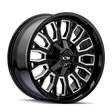 ION 152 GLOSS BLACK MILLED 20X9 5-127/5-139.7 0MM 87.1MM