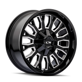ION 152 GLOSS BLACK MILLED 20X9 5-127/5-139.7 0MM 87.1MM