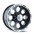 ION 174 GLOSS BLACK MACHINED 17X9 5-127 0MM 83.82MM