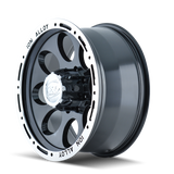 ION 174 GLOSS BLACK MACHINED 17X9 5-127 0MM 83.82MM