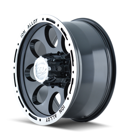 ION 174 GLOSS BLACK MACHINED 17X9 5-127 0MM 83.82MM