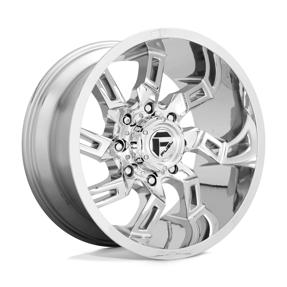 Fuel 1PC CHROME D746 LOCKDOWN 22X10 5X5.0 71.5 P -18MM