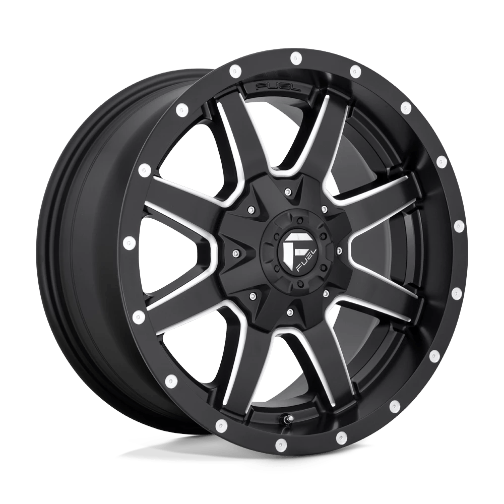 Fuel 1PC MATTE BLACK MILLED MAVERICK 24X12 5X5.0/5.5 87.1 NBD -44