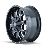 MAYHEM WARRIOR 8015 GLOSS BLACK MILLED 17X9 5-127/5-139.7 -12MM 87MM