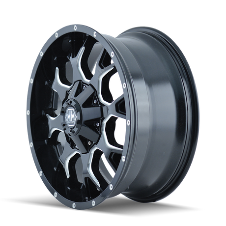 MAYHEM WARRIOR 8015 GLOSS BLACK MILLED 17X9 5-127/5-139.7 -12MM 87MM