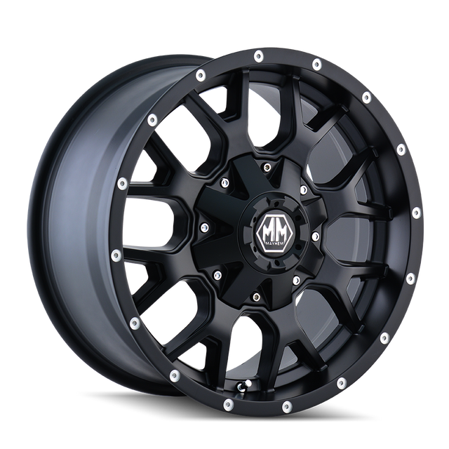 MAYHEM WARRIOR 8015 MATTE BLACK 20X9 5-127/5-139.7 0MM 87MM