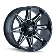 MAYHEM RAMPAGE 8090 GLOSS BLACK MILLED 17X9 5-127/5-139.7 -12MM 87MM