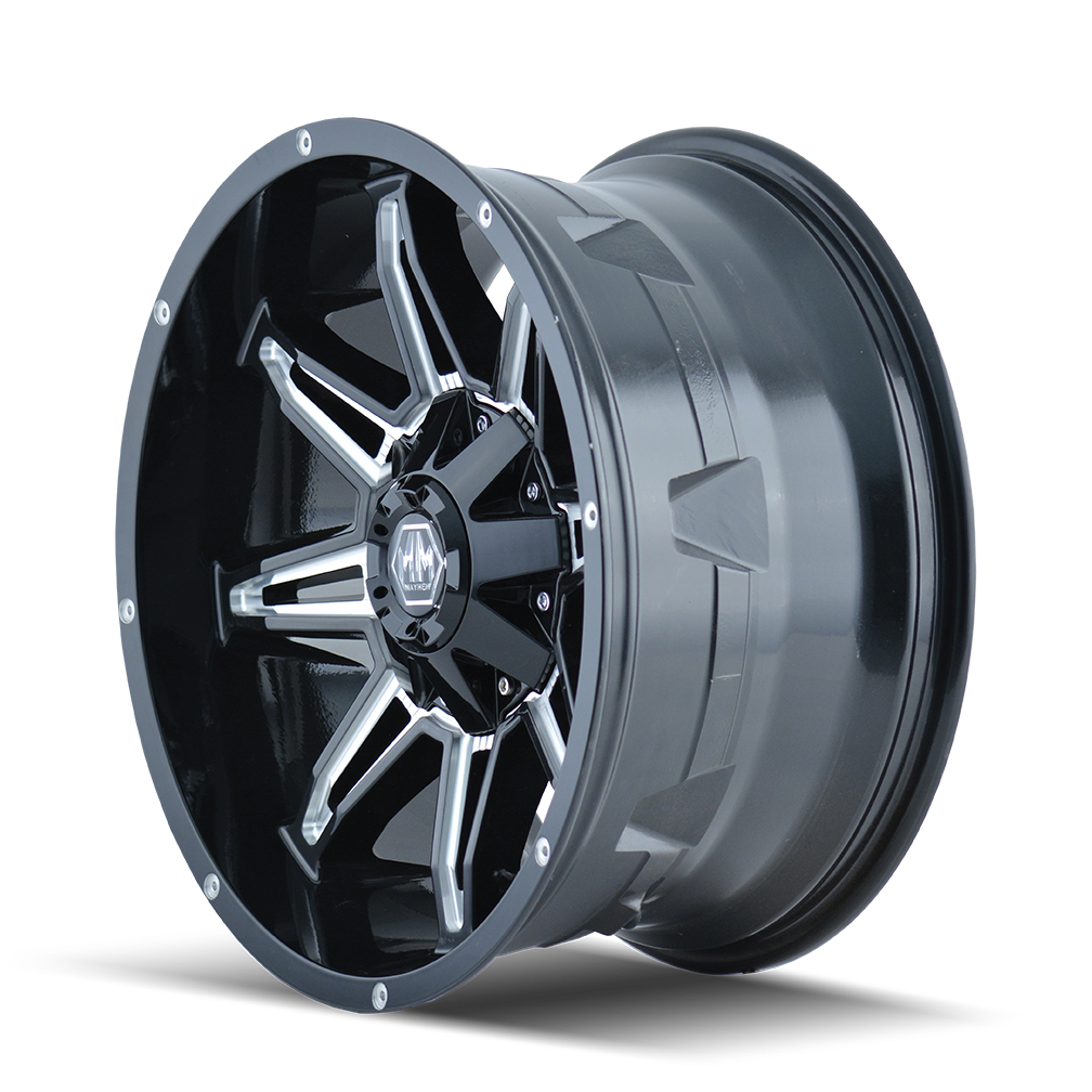 MAYHEM RAMPAGE 8090 GLOSS BLACK MILLED 20X9 5-127/5-139.7 0MM 87MM