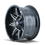 MAYHEM RAMPAGE 8090 GLOSS BLACK MILLED 20X9 5-127/5-139.7 0MM 87MM