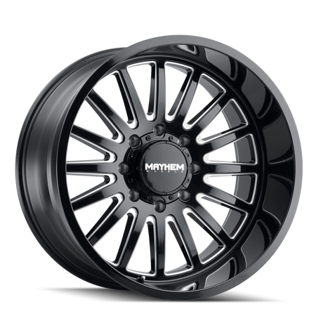 MAYHEM UTOPIA 8114 GLOSS BLACK MILLED 20X10 5-127 -19MM 71.5MM