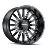 MAYHEM UTOPIA 8114 GLOSS BLACK MILLED 20X9 5-127 0MM 71.5MM