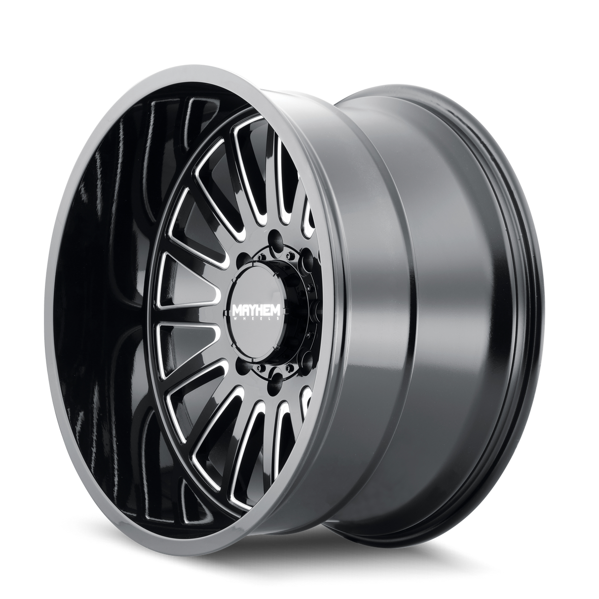 MAYHEM UTOPIA 8114 GLOSS BLACK MILLED 20X10 5-127 -19MM 71.5MM