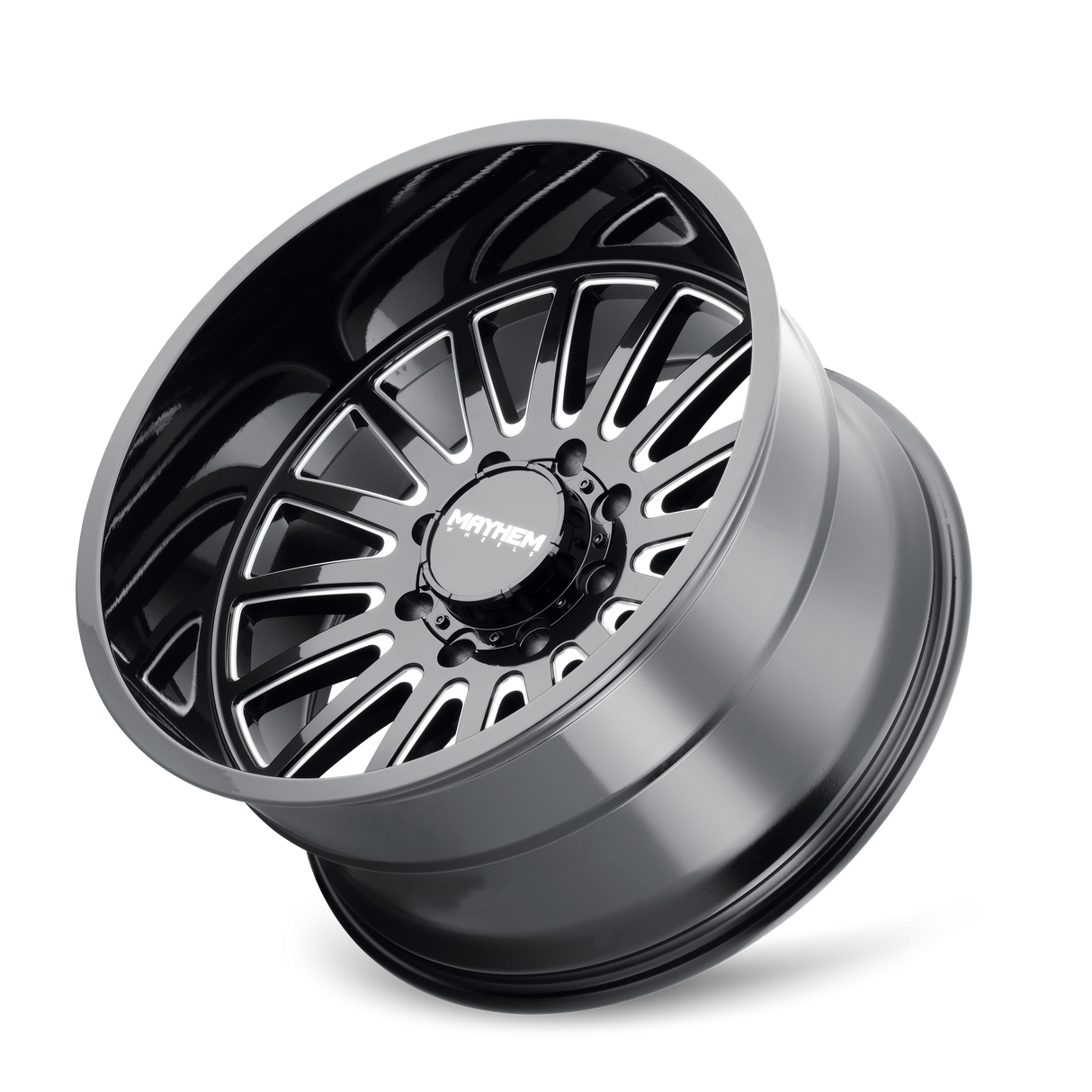 MAYHEM UTOPIA 8114 GLOSS BLACK MILLED 20X10 5-127 -19MM 71.5MM
