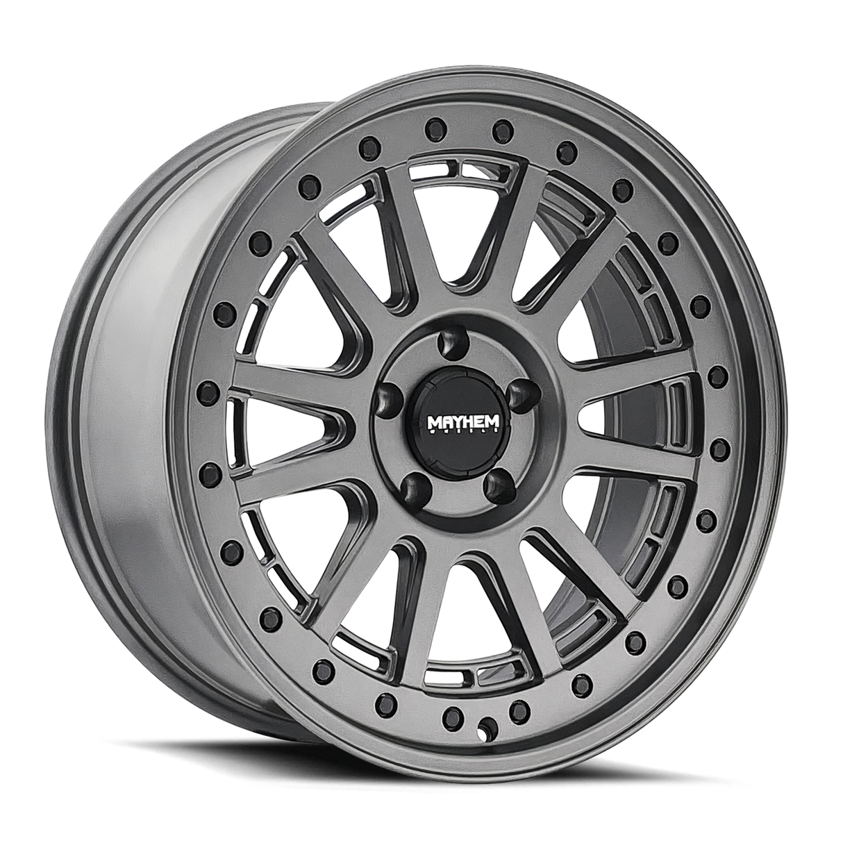 MAYHEM COMPASS 8305 MATTE GUNMETAL W/ BLK BOLT 17X9 5-127 -6MM 78.1MM