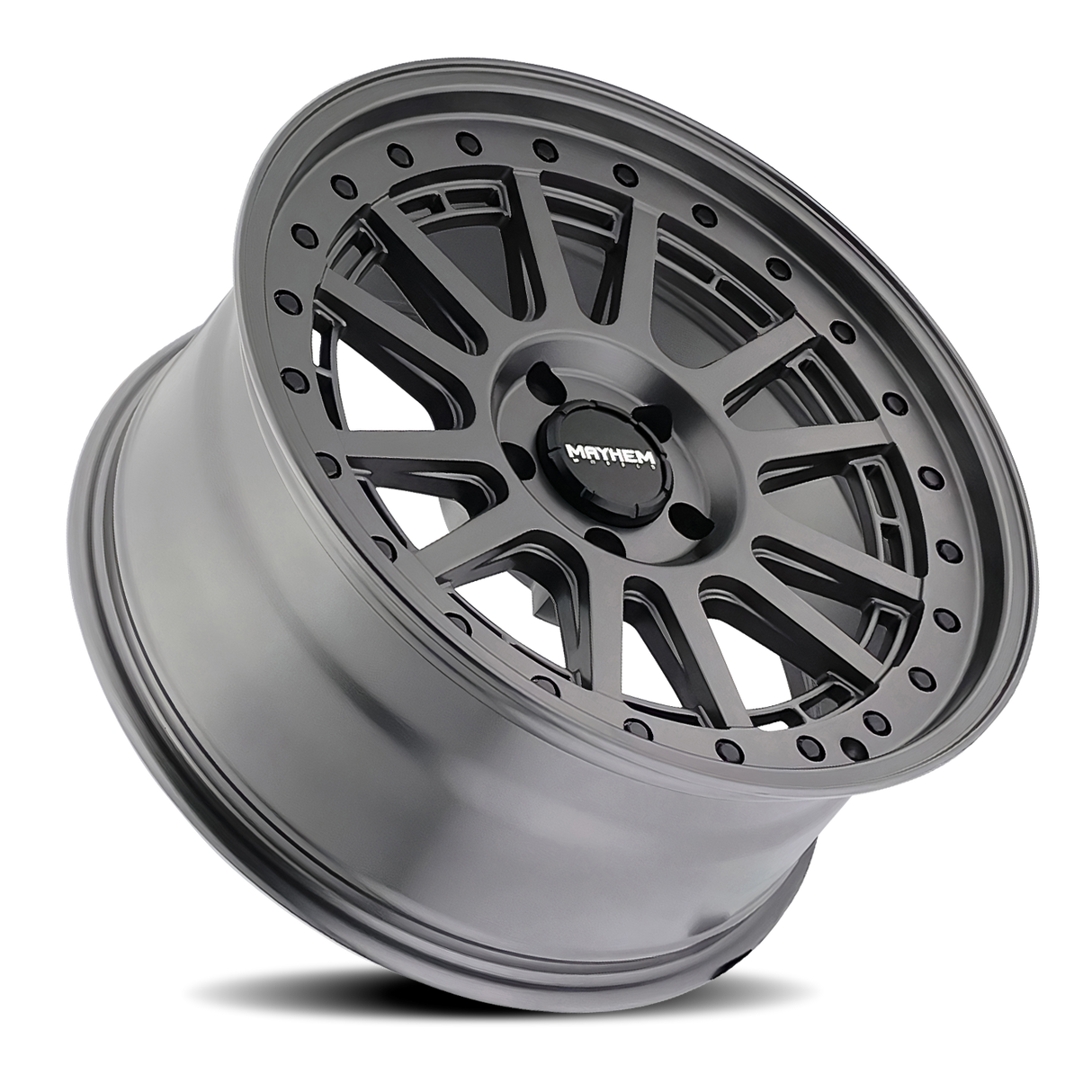 MAYHEM COMPASS 8305 MATTE GUNMETAL W/ BLK BOLT 17X9 5-127 -6MM 78.1MM