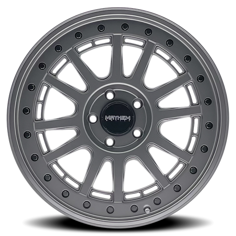 MAYHEM COMPASS 8305 MATTE GUNMETAL W/ BLK BOLT 17X9 5-127 -6MM 78.1MM