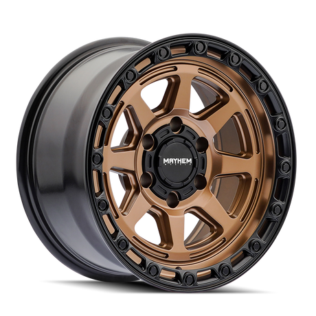 MAYHEM RIDGELINE 8306 SATIN BRONZE 17X8.5 5-127 -6MM 78.1MM