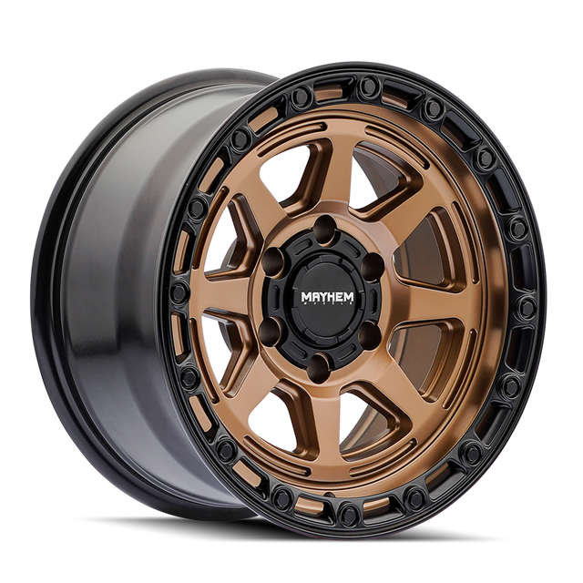 MAYHEM RIDGELINE 8306 SATIN BRONZE 17X8.5 5-127 -6MM 78.1MM
