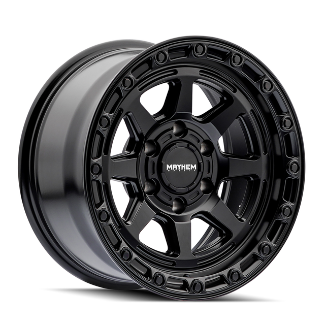 MAYHEM RIDGELINE 8306 SATIN BLACK 17X8.5 5-127 -6MM 78.1MM