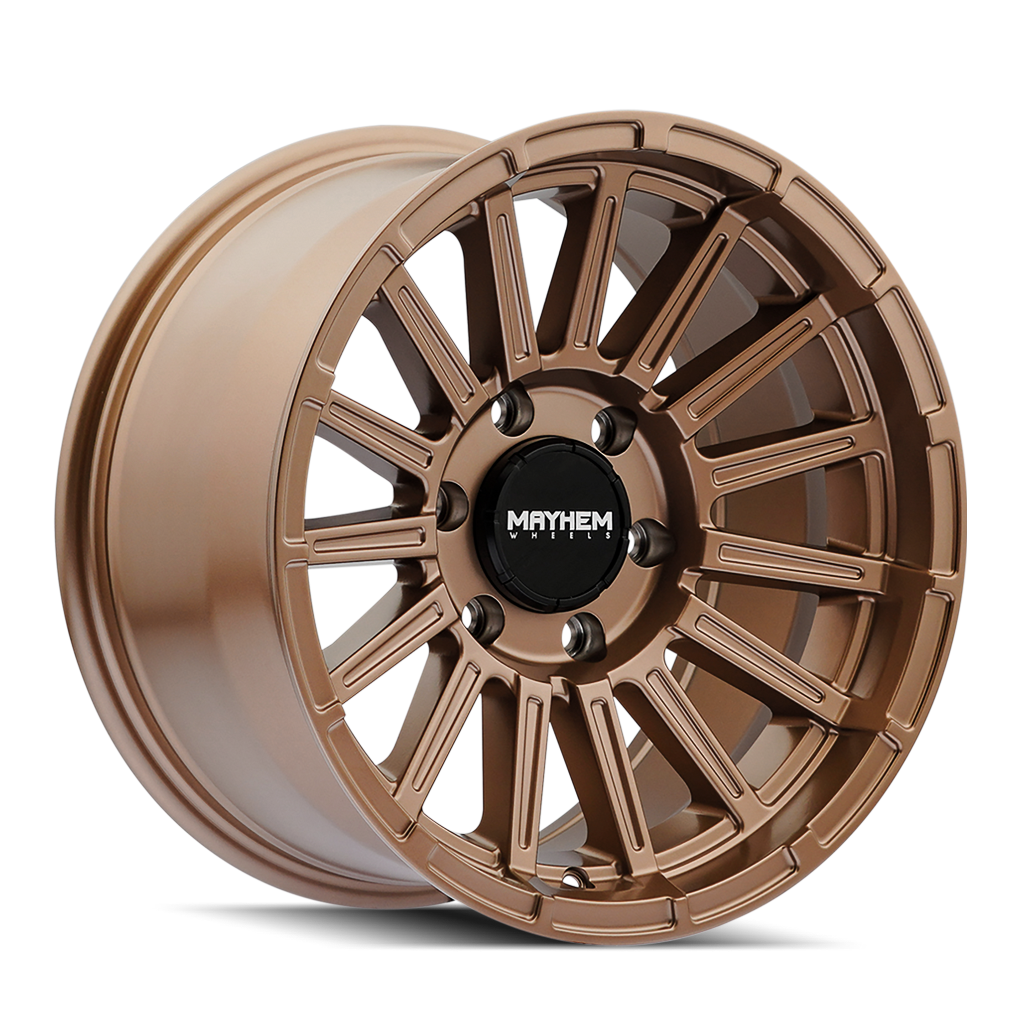 Mayhem Granite 17x9" Gold Jeep Wrangler And Jeep Gladiator Wheels
