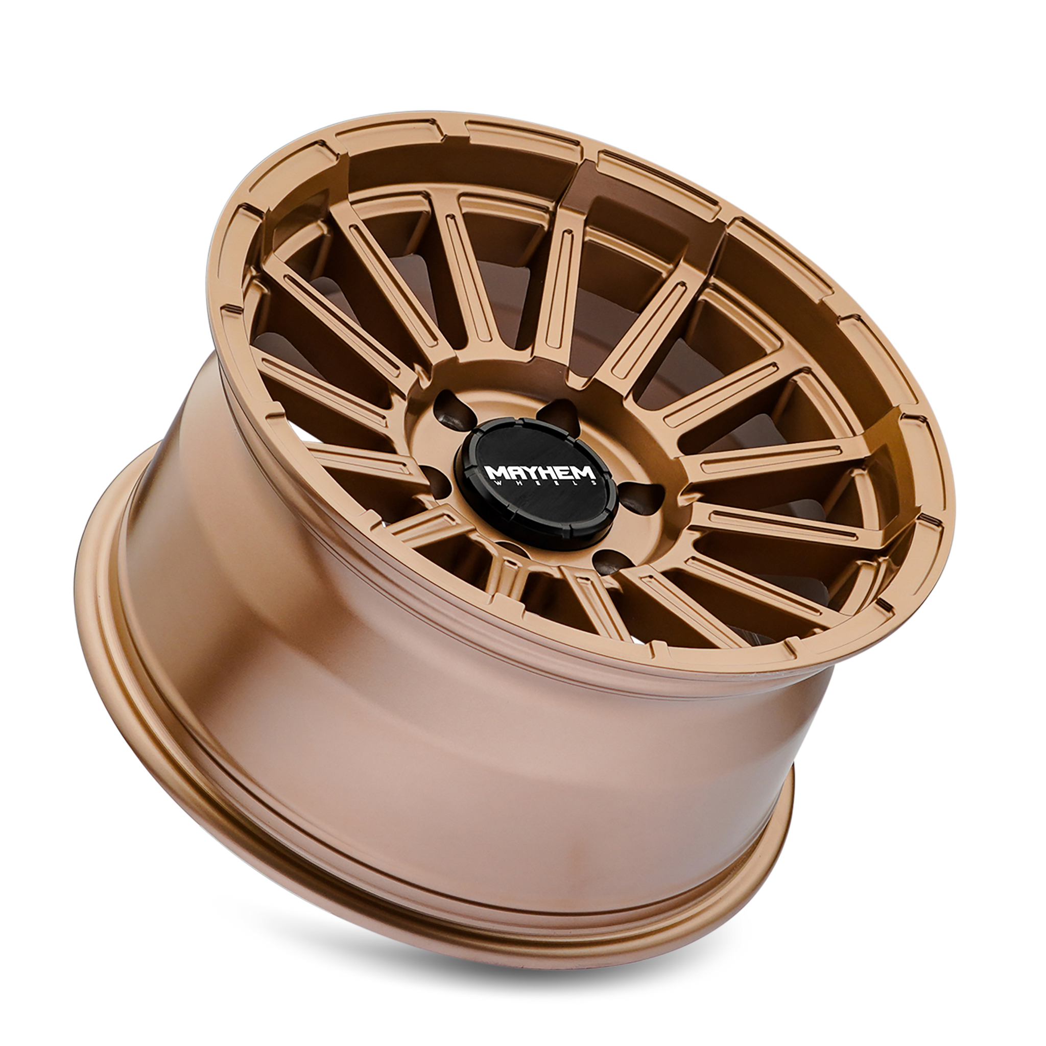 Mayhem Granite 17x9" Gold Jeep Wrangler And Jeep Gladiator Wheels