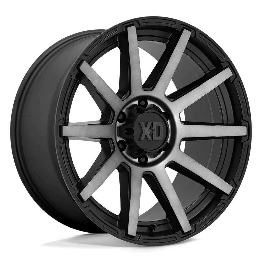 XD SATIN BLACK W/ GRAY TINT XD847 20X9 5X5.0 S-BLK GTCC 0MM
